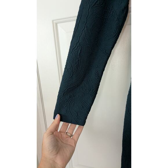 J. McLaughlin Bedford Green Textured Sporty Quarter Zip Dress - Picture 5 of 9